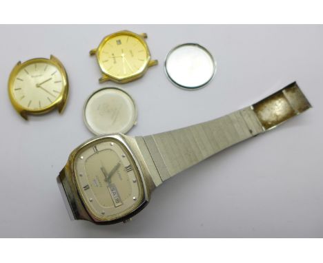 Three Bulova watches, a/f