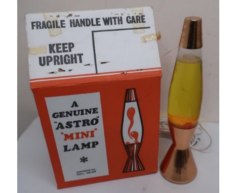Crestworth Limited "Astro" Mini Lamp, yellow green topaz, in original box and packaging 