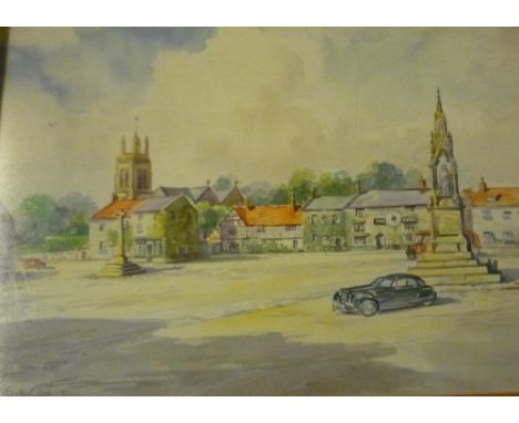 V. Gibson, Market Place Helmsley and The Shambles York, watercolour, both signed (26cm x 37cm) 