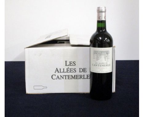 v 12 bts Les Allées de Cantemerle 2016 oc Haut-Médoc (2nd wine of Ch. Cantemerle)