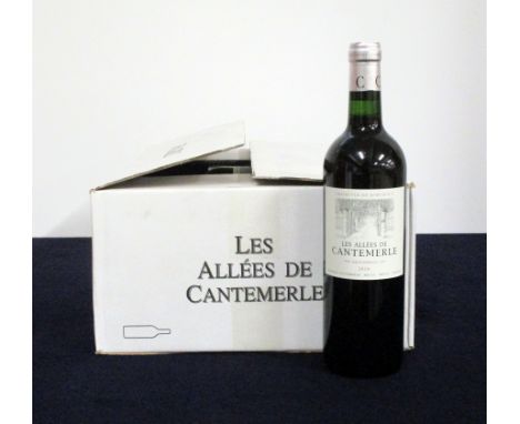 v 12 bts Les Allées de Cantemerle 2016 oc Haut-Médoc (2nd wine of Ch. Cantemerle)