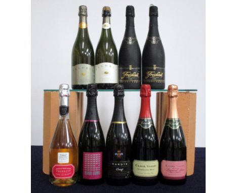 1 bt Cloudy Bay Pelorus 2006 sl ntl 1 bt Cloudy Bay Pelorus NV foil top removed 2 bts Freixinet Cordon Negro Cava NV 1 bt San