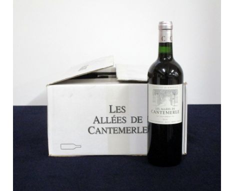 v 12 bts Les Allées de Cantemerle 2016 oc Haut-Médoc (2nd wine of Ch. Cantemerle)