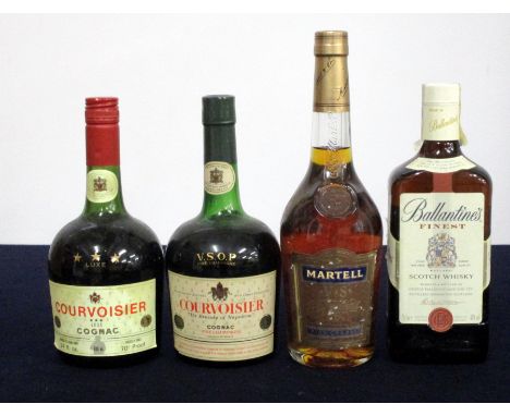 1 24-fl oz  Courvoisier 3 Star Luxe Cognac 70° proof vsl bs 1 bt believed 24-fl oz Courvoisier VSOP 'the Brandy of Napoleon' 