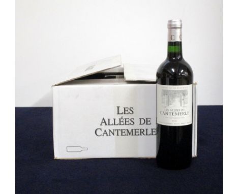 v 12 bts Les Allées de Cantemerle 2016 oc Haut-Médoc (2nd wine of Ch. Cantemerle)