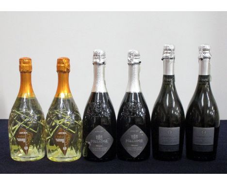 2 bts Astoria Corderie Valdobbiadene Prosecco Superiore NV 2 bts Follador Millesimato Valdobbiadene Extra Dry Prosecco Superi