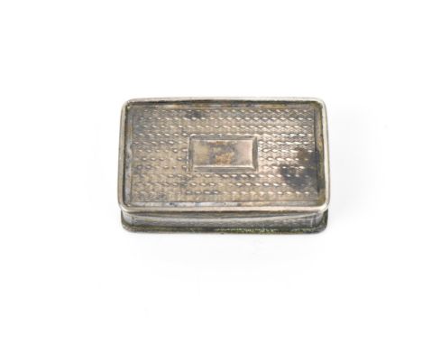 An early 19th century silver and silver-gilt vinaigrette by Nathaniel Mills, Birmingham, date letter indistinct, of rectangul