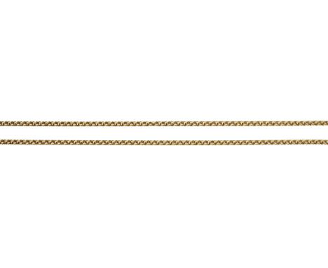 A fancy-link chain, to a bolt ring clasp, stamped ‘750’, maker’s mark ‘CB’, length 70cm.  £1,000-£1,200  ---  Condition Repor