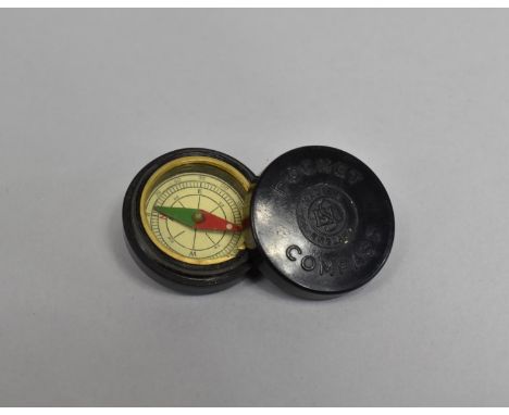 A Vintage Bakelite Pocket Compass by ESL, c.1940's 