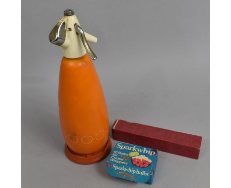 A Vintage Soda Syphon, Bulbs and Cork Master 