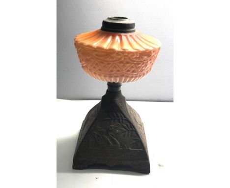 Antique oil lamp base 
