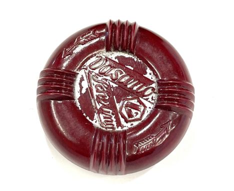Vintage 1930s Art Deco Vasano Schering pill box + vintage wooden item 