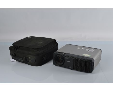 An Acer PD525D Projector, contained in soft carry case.