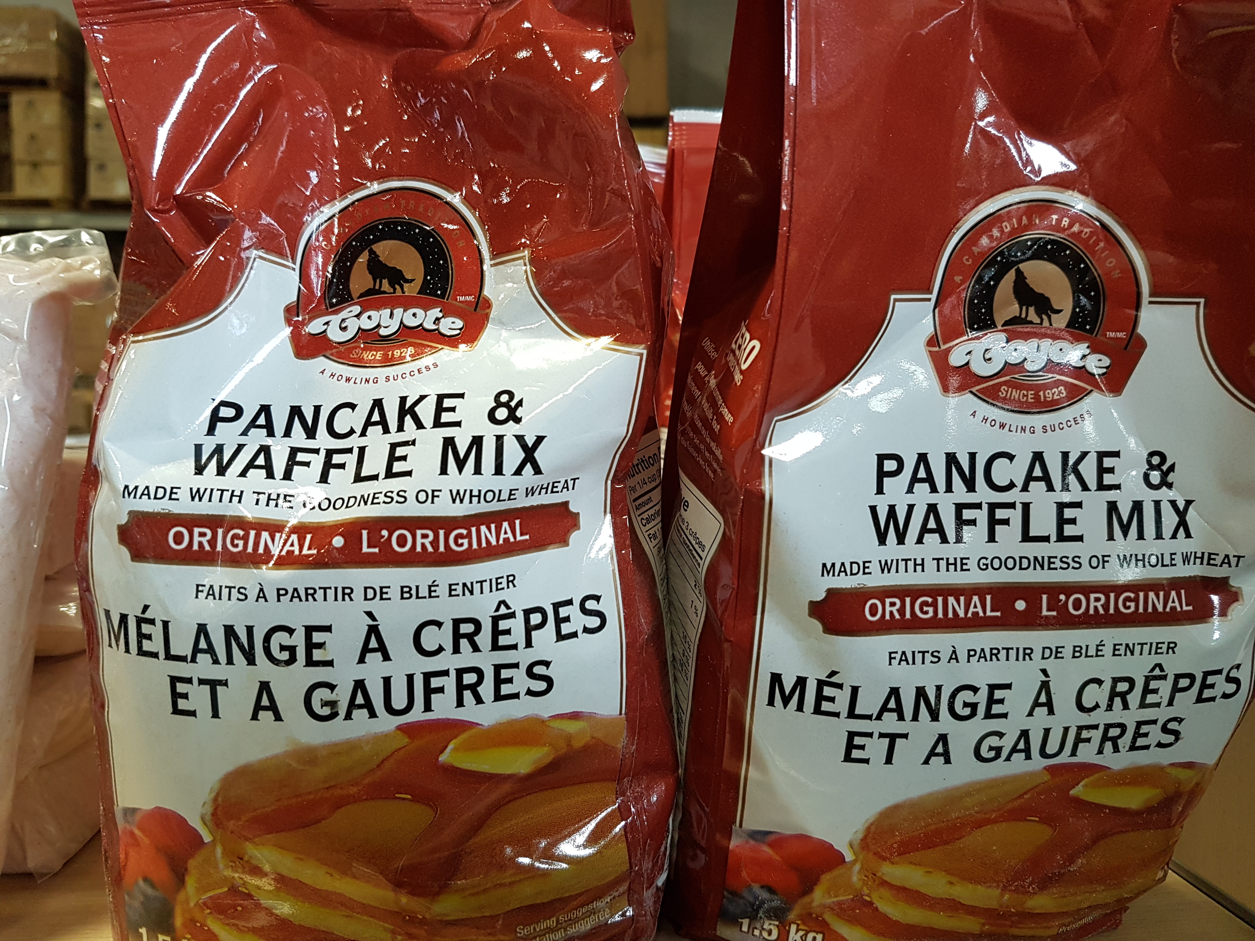 Coyote Pancake & Waffle Mix 6 x 1.5KG Bags