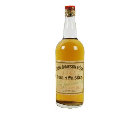 Whiskey: A bottle of John Jameson &amp; Son Ltd., Dublin Whiskey - 10 years Old, bottled by Richard Nash &amp; Co., (Newcastl