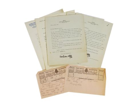Sir William Orpen, KBE, RA, RI, RHA (1878-1931)  A File of Letters, mostly from Sir William Orpen to Crampton Walker in Dubli