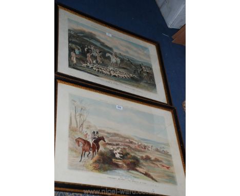 A pair of hunting prints; Tipperary 'Killing No Murder' and Tipperary 'Melody'.