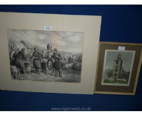 A Print depicting a scene from The Crimean War.