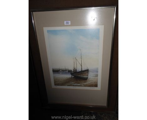 A large heavy framed limited edition Print entitled ''Ebb Tide'' signed in pencil on margin, Peter Knuttel, 19 1/2'' x 28 1/2