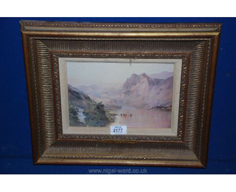 A Print on canvas depicting 'The Call of The Highlands' after Alfred De Breanski.