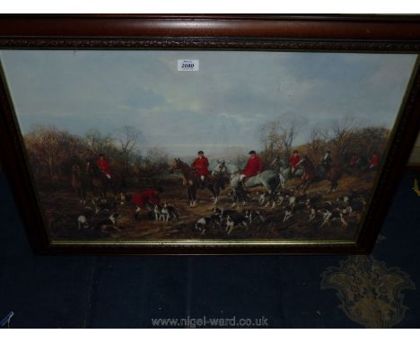 A framed Print after Heywood Hardy, of ''Autumn Meeting''