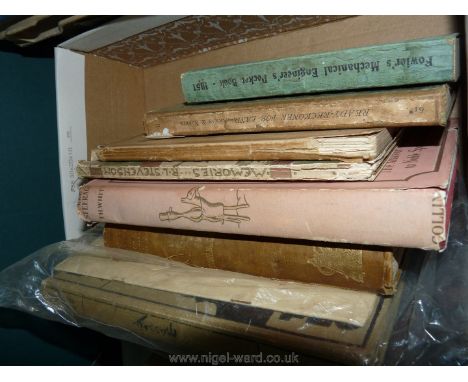 Eight books including Wellington Photographic Handbook, Brush and Pencil by John Hassall, Diary of a Pilgrim by Jerome K. Jer