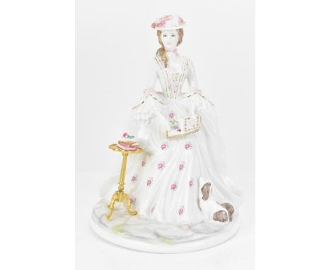 A Royal Worcester figure, 'The Graceful Arts', sculptured by Maureen Halson, printed mark, limited edition 1548/2,500, 22cm h