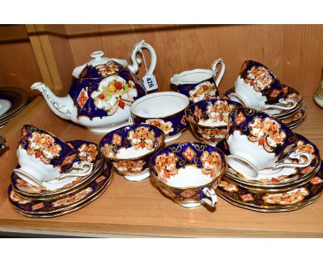 ROYAL ALBERT 'HEIRLOOM' TEAWARES, to include teapot, milk jug, sugar bowl, six cups, six saucers and six side plates