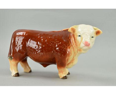 A MELBA WARE BULL, approximate length 27.5cm