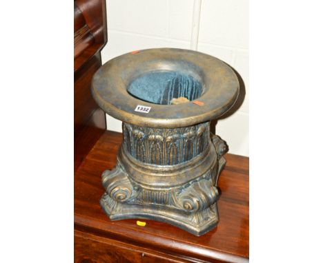 A REPRODUCTION COMPOSITE GREEK STYLE PLANTER