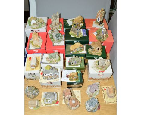 TWENTY THREE LILLIPUT LANE SCULPTURES FROM BRITISH, SCOTTISH, WELSH AND IRISH COLLECTIONS, sixteen boxed to include 'H.Samuel
