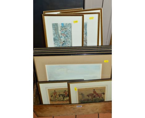 T. SUTHERLAND AFTER PAINTINGS BY D. WOLSTENHOME, SHOOTING (PLATES I-IV) hand coloured, 27.5cm x 34cm, together with a set of 