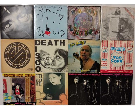 PUNK/ WAVE - 7" COLLECTION. A classic selection of around 43 7" singles. Artists/ titles include The Cure inc Killing An Arab