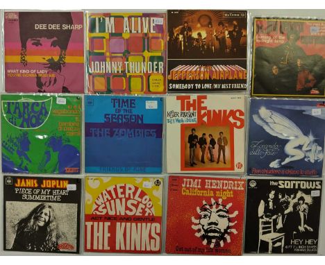 ROCK/ PSYCH - 7" COLLECTION (OVERSEAS PRESSINGS). Another collection of around 18 7" singles, mostly overseas pressings. Arti