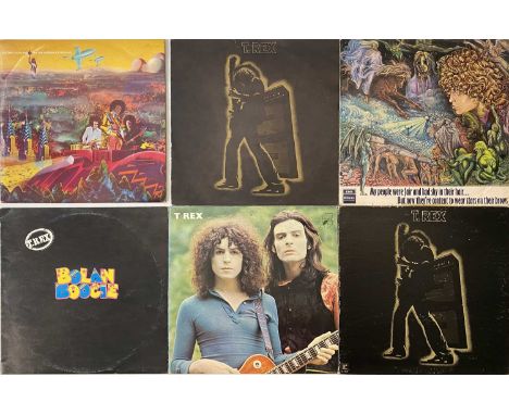 T REX/ HENDRIX/ STONES - LP COLLECTION. A quality selection of 38 rock LPs. Artists/ titles include T Rex (x6) inc My People 