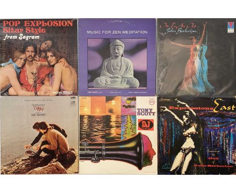 WORLD/ EXOTICA/ PSYCH - LP COLLECTION. A magical collection of around 34 LPs. Artists/ titles include John Berberian inc Ode 