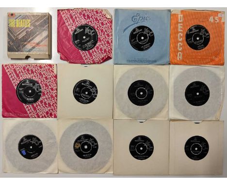BEATLES AND RELATED 7" COLLECTION - a collection of approximately 200 Beatles and related 7"s, including a reel-to-reel. Coll