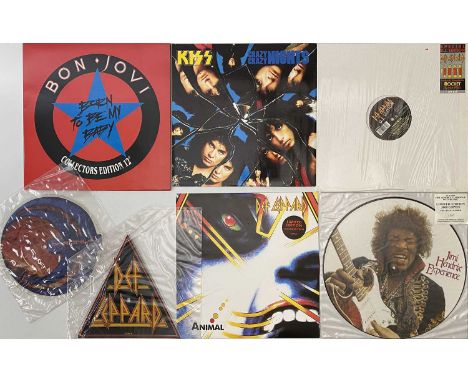 ROCK / METAL - 12" / 7" - SHAPED / PICTURE DISCS COLLECTION. A collection of approx 55 x 12" to include a few 7". Artists/ Ti