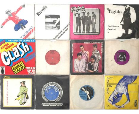 CLASSIC PUNK/ WAVE - 7" COLLECTION. A fine collection of around 56 punk &amp; wave 7" singles. Artists/ titles include The Sm