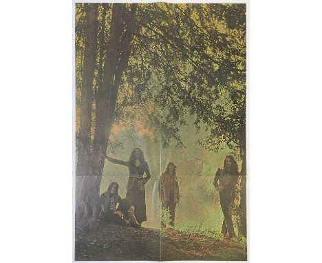 An original and clean folded insert poster for Black Sabbath - Masters of Reality. 18 x 27". Somes some light foxing only to 