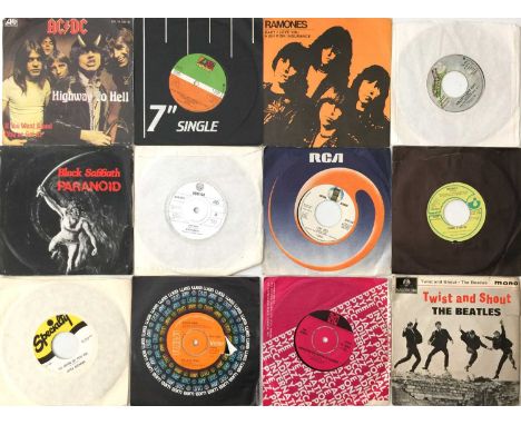 ROCK AND POP 7" COLLECTION - a collection of approximately 400 Rock and Pop 7"s. Collection to include AC/DC, Ramones, The Do
