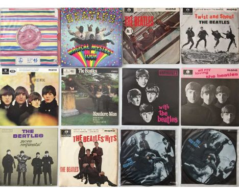 THE BEATLES - 7" COLLECTION (INC PICTURE DISCS). A timeless collection of around 120 7" singles by The Beatles. Some titles a