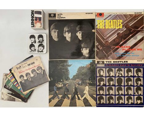 THE BEATLES/RELATED - LPs/7" (INCLUDING CHRISTMAS FLEXIS). Ace pack of 4 x LPs, 10 x 7" plus 1 x CD and 1 x cassette release.