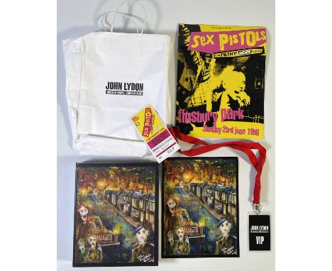 Sex Pistols / John Lydon memorabilia to inc: sealed 'I Could Be Wrong..' book in clamshell case, with card print of cover art