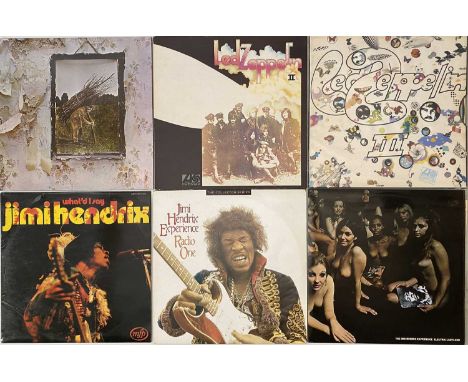 JIMI HENDRIX/ LED ZEPPELIN - LP PACK. A fine selection of 8 rock LPs. Artists/ titles include Led Zeppelin inc III (2401002, 