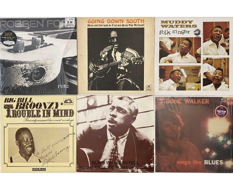 BLUES - LP COLLECTION. Electric collection of 40 x Blues LPs. To include Muddy Waters - Folk Singer (RE), T-Bone Walker - Sin