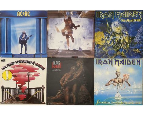 CLASSIC/HEAVY ROCK &amp; METAL - LPs. Rockin' on with this collection of around 60 x LPs. To include Iron Maiden - Live After