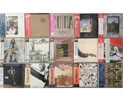 LED ZEPPELIN/ ERIC CLAPTON - JAPANESE CD PACK (INC BOX SET). A super collection of 16 CDs by Led Zep and Clapton, mostly Japa