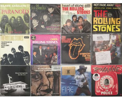 ROCK / POP ACROSS THE DECADES! - 7" COLLECTION. A collection of approx 250 x 7". Artists include Black Sabbath, The Beatles, 