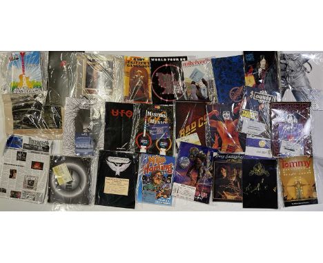 23 assorted concert/tour programmes c 1980s-00s. To include Sting, U2, Thin Lizzy, Metallica, Hawkwind, Patti Smith. Several 